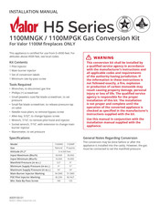 Valor 1100MNGK Installation Manual