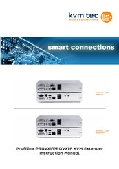 KVM-TEC Profiline PROVX1-F Instruction Manual