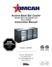 Omcan 59062 Instruction Manual