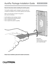 Lutron Electronics AuroRa AR-ENT-2S3D-IV Package Installation Manual