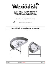 Wexiodisk WD-BF180 Installation And User Manual