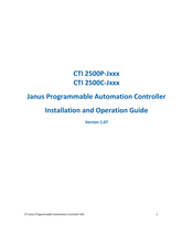 CTI 2500P-J Series Installation And Operation Manual
