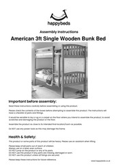 Happybeds American Assembly Instructions Manual