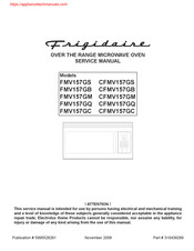 Frigidaire FMV157GS - Microwave Service Manual