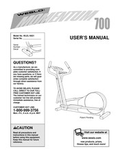 Weslo WLEL19021 User Manual