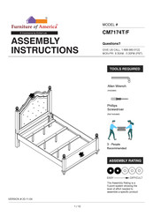 Furniture of America Belva CM7174F Assembly Instructions Manual