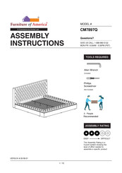Furniture of America Davida CM7897Q Assembly Instructions Manual