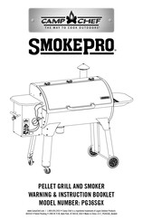 Logan Camp Chef SmokePro PG36SGX Warning & Instruction Booklet