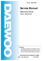Daewoo KOR-6C075S Service Manual