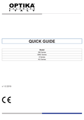 Optika AG Series Quick Manual