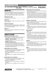 M-System R7D-SV4 Instruction Manual