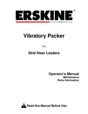 Erskine Attachments VP48PD Operator's Manual Maintenance Parts Information