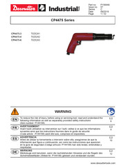 Desoutter CP4475 Series Manual