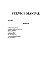 Konka K2008UM Service Manual