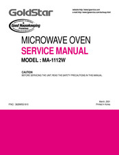 Goldstar MA-1112W Service Manual