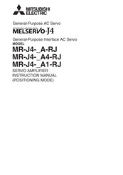 Mitsubishi Electric MELSERVO MR-J4-A-RJ Series Instruction Manual