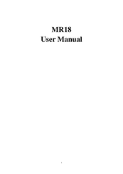 Dongguan Yuanfeng Technology MR18 User Manual