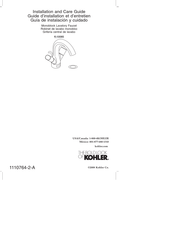Kohler K-10085 Installation And Care Manual