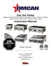 Omcan CE-CN-HP36-M Instruction Manual