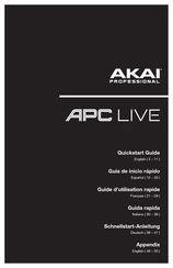 Akai APC LIVE Quick Start Manual