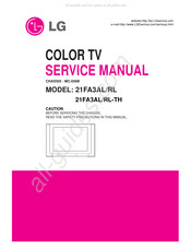 LG 21FA3AL/RL Service Manual