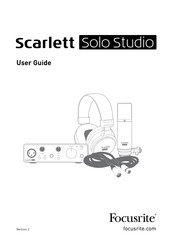 Focusrite Scarlett Solo Studio Third Generation User Manual