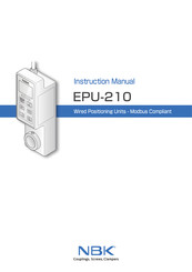 NBK EPU-210 Instruction Manual