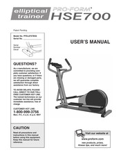 Pro-Form HSE700 User Manual