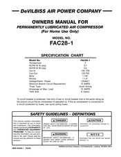 DeVilbiss FAC28-1 Owner's Manual