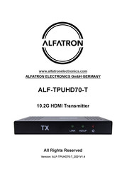 ALFAtron ALF-TPUHD70-T User Manual
