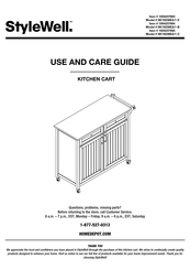 HOMEDEPOT Stylewell SK19238E2r1-B Use And Care Manual