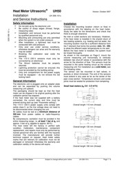 Landis+Gyr Heat Meter Ultrasonic UH50 Installation And Service Instructions Manual