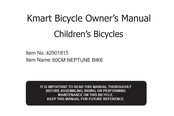 KMART NEPTUNE BIKE Owner's Manual