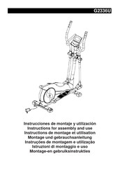 BH FITNESS BH-ELLIP-ATHLON-1 Instructions For Assembly And Use