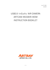 Artray ARTCAM-991SWIR-WOM Instruction Booklet