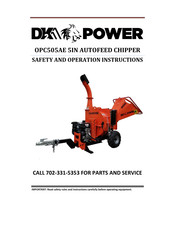 DK2 Power OPC505AE Safety And Operation Instructions