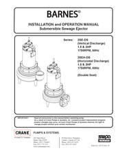 Crane BARNES 3SEH2024DS Installation And Operation Manual