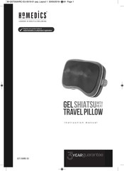 HoMedics Gel Shiatsu Rechargeable Travel Pillow Instruction Manual