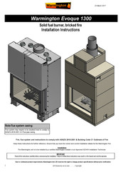 Warmington Evoque 1300 Manual