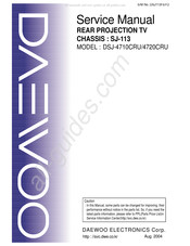 DAEWOO ELECTRONICS DSJ-4710CRU Service Manual