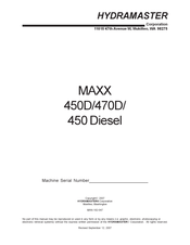 HydraMaster MAXX 450D Manual