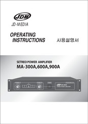 JDM MA-600A Operating Instructions Manual