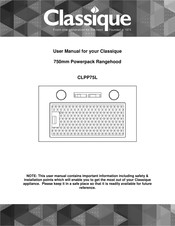 Classique CLPP75L User Manual