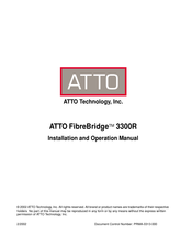 ATTO Technology FibreBridge 3300R Installation And Operation Manual