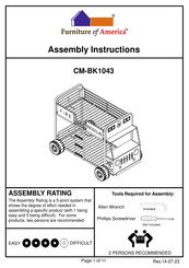 Furniture of America CM-BK1043 Assembly Instructions Manual