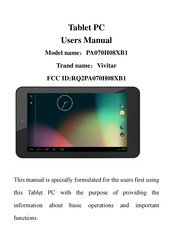 Vivitar PA070H08XB1 User Manual