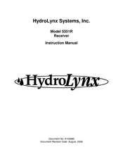 HydroLynx Systems 5351R Instruction Manual