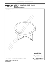 Next LOGAN DOVE 410183 Assembly Instructions Manual