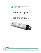 PME miniPAR Logger User Manual