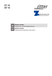 ZIEGELMULLER Ritter ET 10 Operating And Assembly Instructions Manual